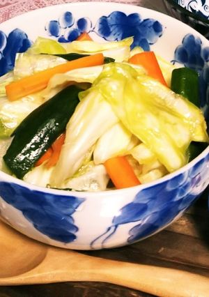 作りおきに☆キャベツの熱々甘酢漬-レシピのメイン写真