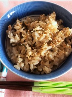 鍋帽子♡塩昆布とツナの炊き込みごはん-レシピのメイン写真