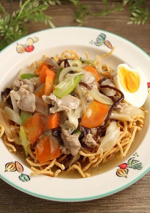 簡単！餡かけかた焼そば☆具たっぷり-レシピのメイン写真
