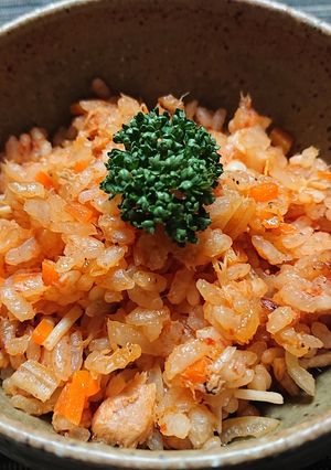 ツナとトマトの炊き込みご飯-レシピのメイン写真