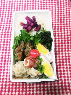 パパ弁当♡エビシュウマイと春巻4/1-レシピのメイン写真