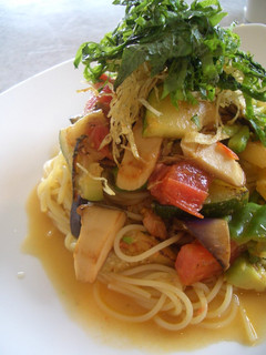 夏野菜たっぷりの和風パスタ-レシピのメイン写真