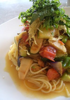 夏野菜たっぷりの和風パスタ-レシピのメイン写真