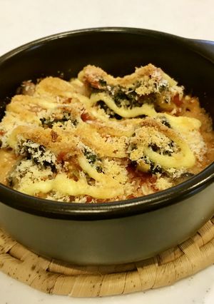 厚揚げと野菜のトマト味噌グラタン-レシピのメイン写真