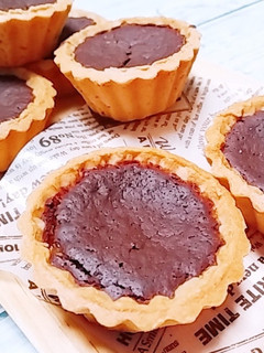 子供と作る簡単おやつ♡焼きチョコタルト-レシピのメイン写真