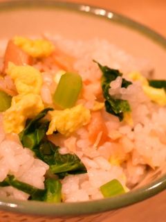菜の花と鮭の混ぜごはん-レシピのメイン写真