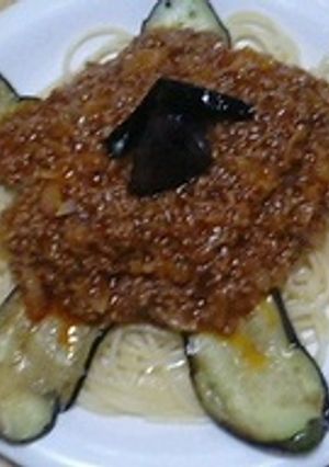 お肉たっぷり♪なすのミートソースパスタ-レシピのメイン写真