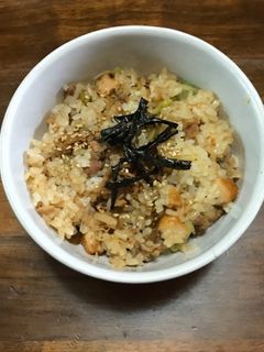 唐揚げ&豚肉と大根の煮物リメイク丼!-レシピのメイン写真