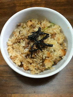 唐揚げ&豚肉と大根の煮物リメイク丼!-レシピのメイン写真