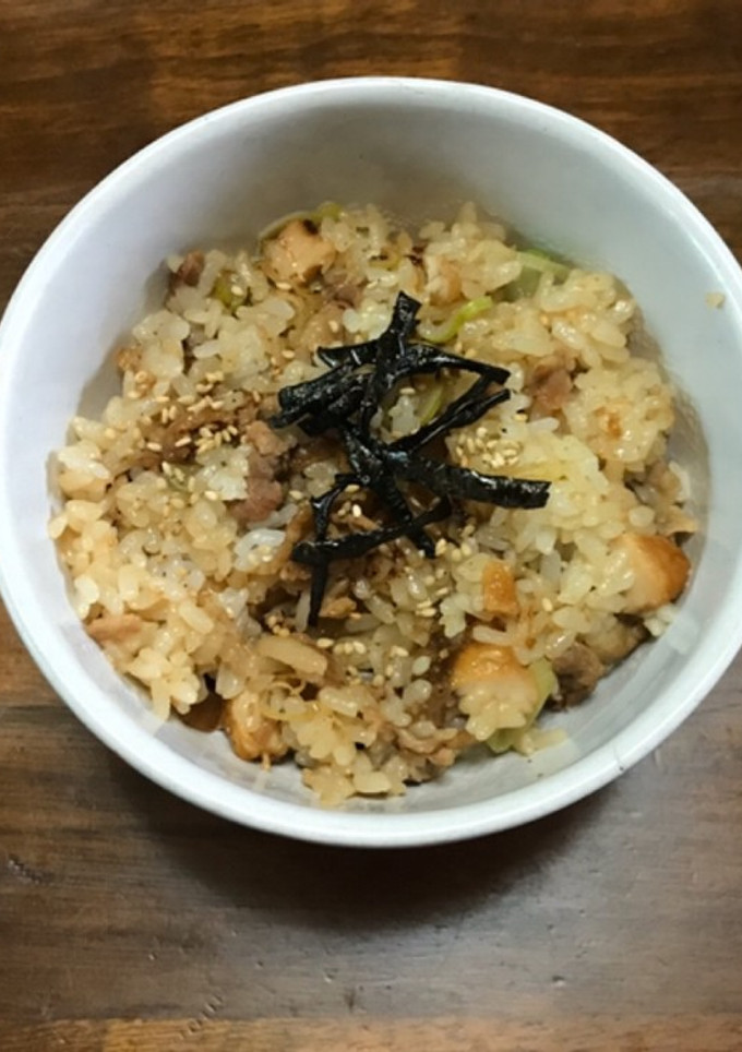 唐揚げ&豚肉と大根の煮物リメイク丼！-レシピのメイン写真