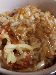 残ったカレーでトマトカレーチーズリゾット-レシピのメイン写真