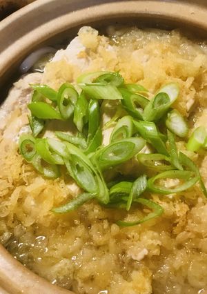 揚げ玉たっぷり●鶏肉の白だし煮込みうどん-レシピのメイン写真