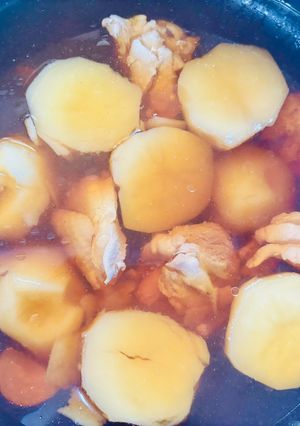 鶏肉とじゃがいもの煮物♪-レシピのメイン写真