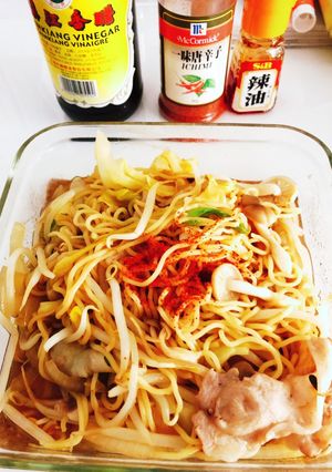 レンジで作る、ピリ辛塩焼きそば☆-レシピのメイン写真
