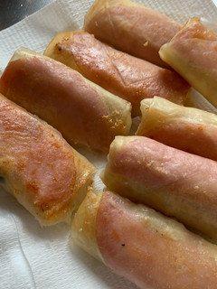 手抜き!グラタン春巻き!エノキ春巻き-レシピのメイン写真