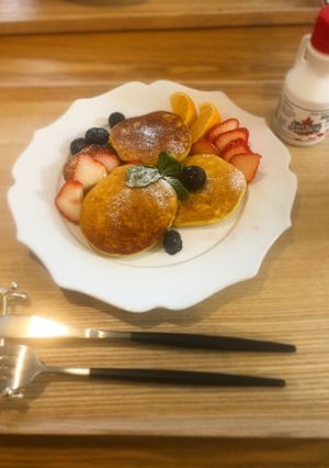 プロテインパンケーキ-レシピのメイン写真