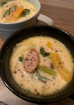 豆乳味噌スープ-レシピのメイン写真