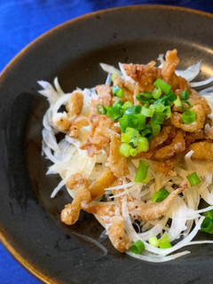 蒸し鶏の皮で鶏皮ポン酢-レシピのメイン写真