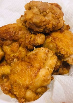 唐揚げで残ってしまった粉でドーナツ！！-レシピのメイン写真