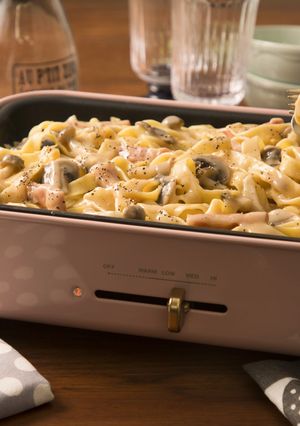 きのこクリームパスタ ポルチーニ風味-レシピのメイン写真