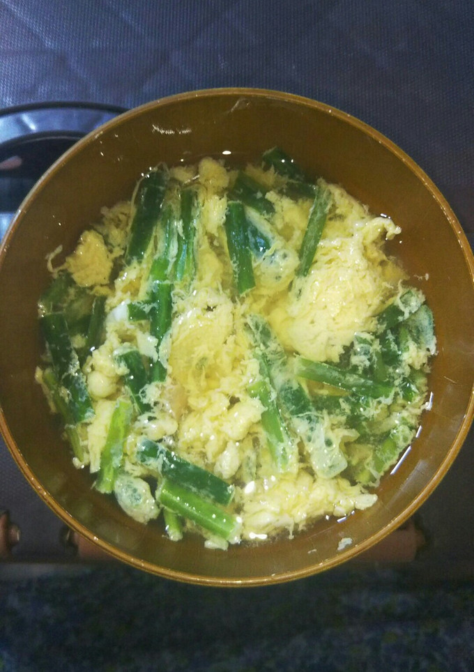 ニラと卵のかき玉風スープ-レシピのメイン写真