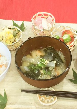 「トマトとオクラのさっぱり和え」定食❺-レシピのメイン写真