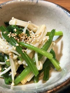 ほうれん草とえのきのオリーブオイル和え-レシピのメイン写真