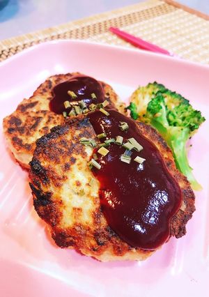 混ぜるだけ☆簡単な洋風豆腐ハンバーグ-レシピのメイン写真