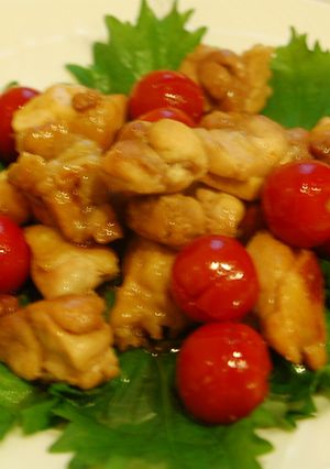 プチトマトとチキンの甘辛いため-レシピのメイン写真
