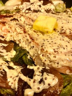 鮭とキャベツの粒マスマヨ焼き-レシピのメイン写真
