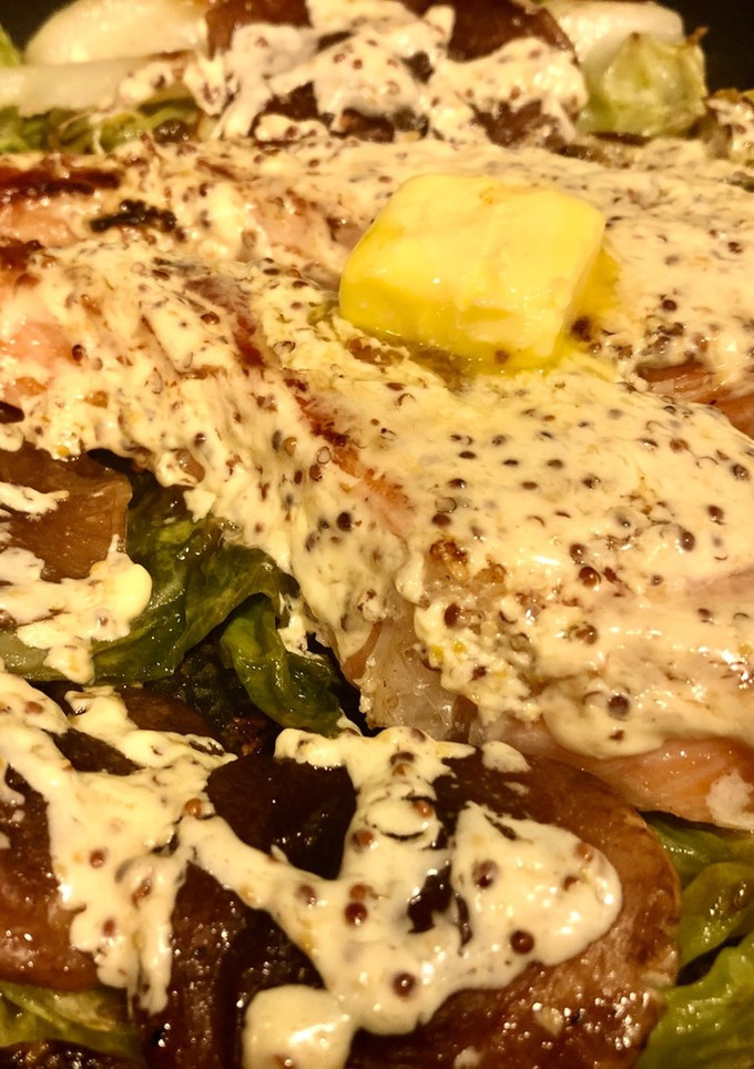 鮭とキャベツの粒マスマヨ焼き-レシピのメイン写真