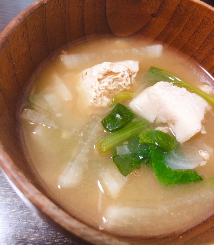 旨味♪冷凍豆腐と大根の味噌汁-レシピのメイン写真