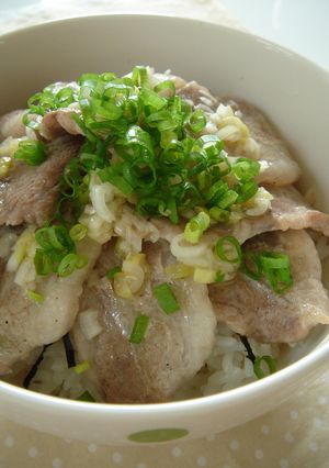 ねぎ塩レモン♡豚丼-レシピのメイン写真