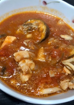 鶏肉とナスのトマト煮込み-レシピのメイン写真