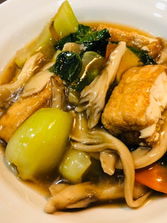 厚揚 チンゲンサイをオイスターソース味で-レシピのメイン写真