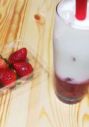 濃厚☆つぶつぶいちごミルク-レシピのメイン写真