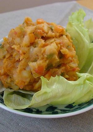 オレンジ色のポテサラ～トマトクリーム味～-レシピのメイン写真