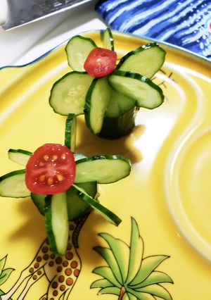 きゅうりのお花❤️飾り切り！お弁当にも-レシピのメイン写真