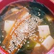 鶏の煮物の煮汁活用コラーゲン中華スープ