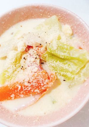 ポジティブになる野菜たっぷり豆乳スープ☆-レシピのメイン写真