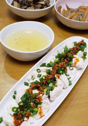簡単☆よだれ鶏！鶏スープ付き✨-レシピのメイン写真