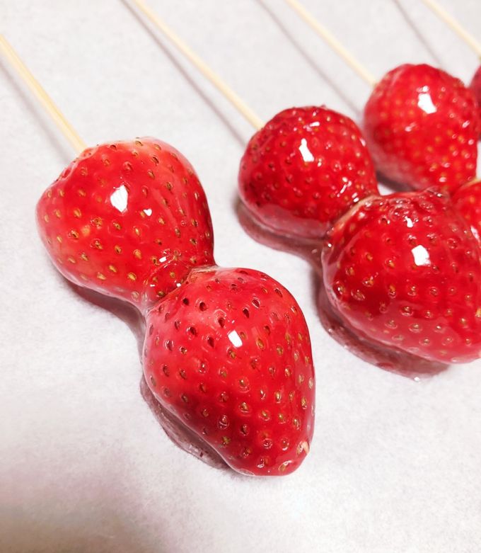 簡単いちご飴 by ‪‪しなもろーる 【クックパッド】 簡単おいしい‬‬