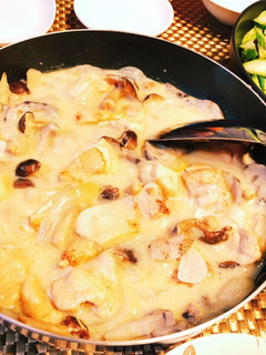 わたしの鶏肉ときのこのクリーム煮-レシピのメイン写真