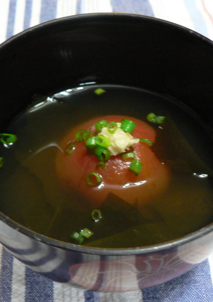 トマトとワカメの和風スープ-レシピのメイン写真