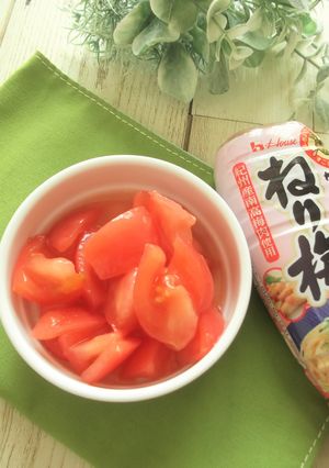 1～2分で完成♪トマトのねり梅ドレ和え-レシピのメイン写真