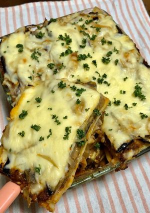 イタリア産のパスタで作るなすのラザニア-レシピのメイン写真