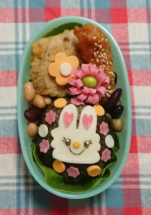 キャラ弁♥️イースターうさぎ-レシピのメイン写真