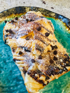 チョコバナナトーストアイスのせ-レシピのメイン写真