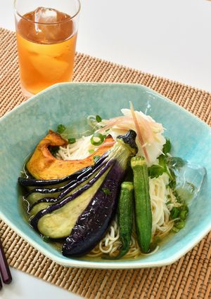 野菜の素揚げそうめん【ＪＡにいがた南蒲】-レシピのメイン写真