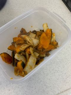 カボチャとキノコのカレー炒め-レシピのメイン写真